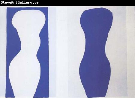 Henri Matisse Shapes white Torso and Blue Torso(Jazz) (mk35)